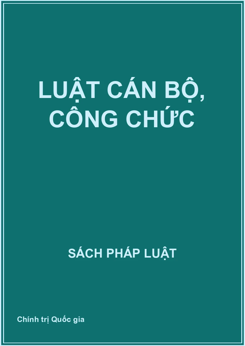 Luật cán bộ, công chức