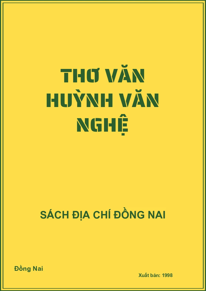 Thơ văn Huỳnh Văn Nghệ