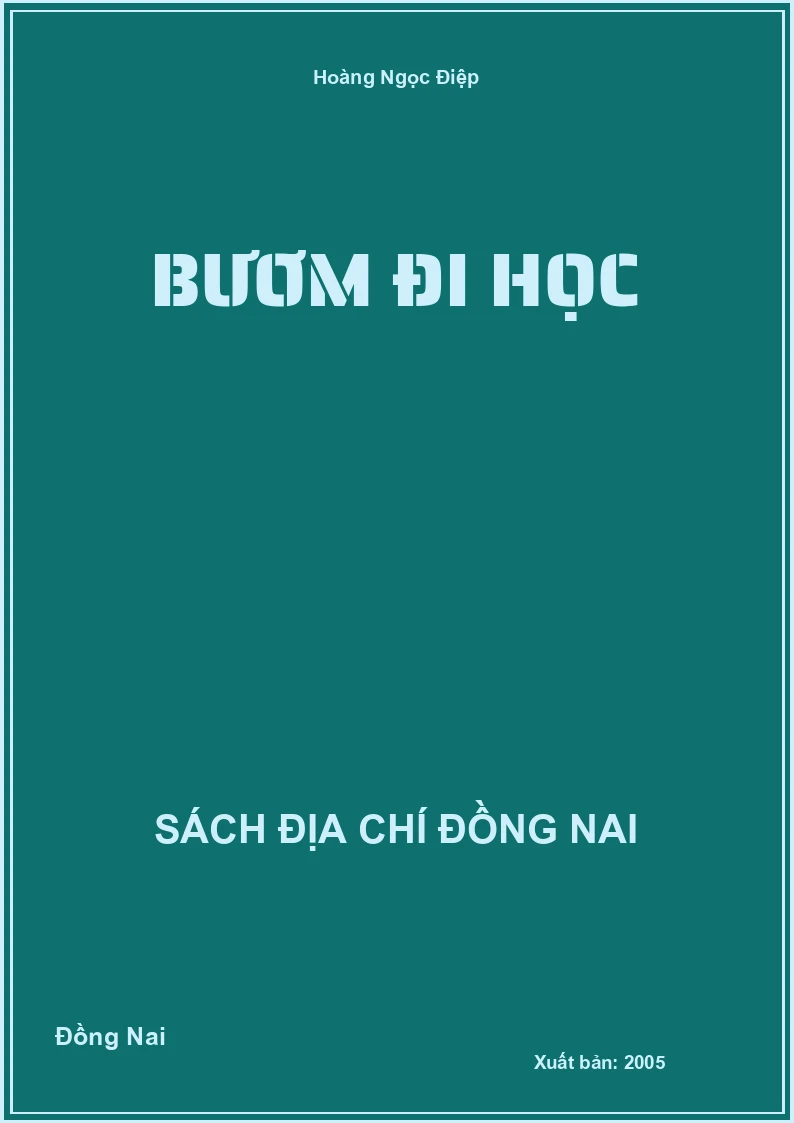 Bươm đi học