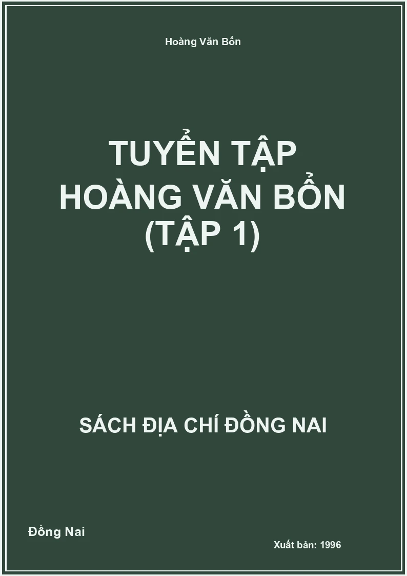 Tuyển tập Hoàng Văn Bổn (Tập 1)