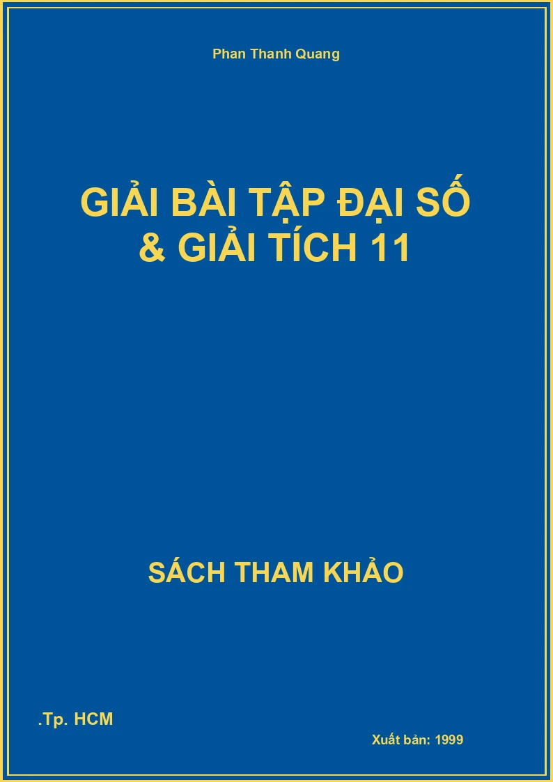 Giải bài tập Đại số & Giải tích 11
