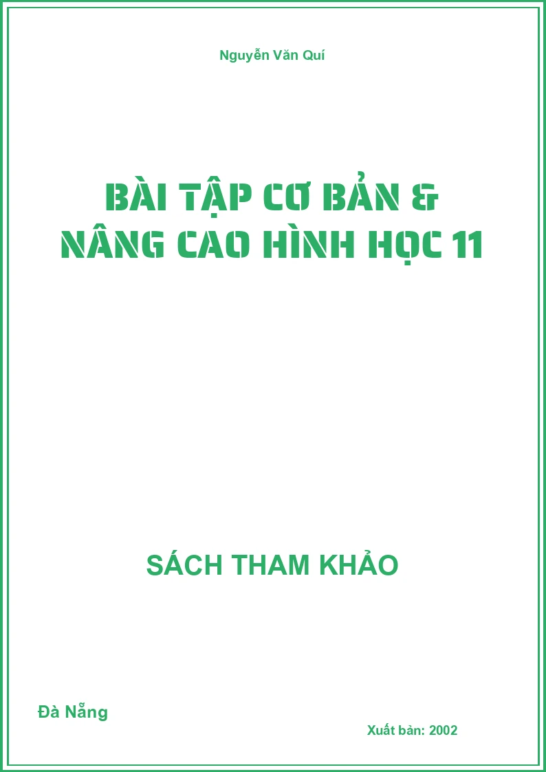 Bài tập cơ bản & nâng cao Hình học 11