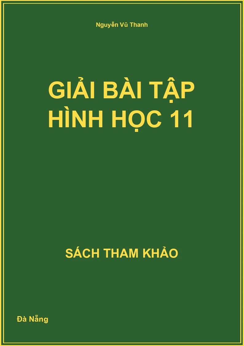 Giải bài tập Hình học 11
