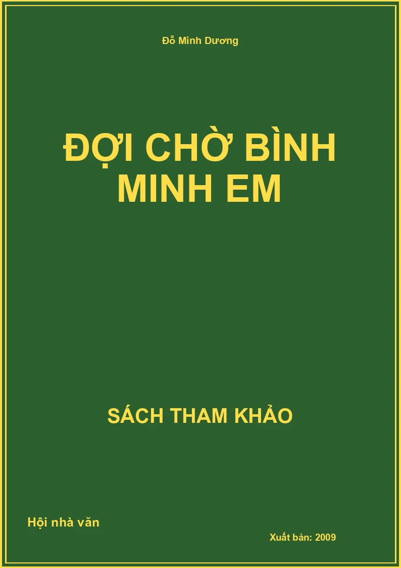 Đợi chờ bình minh em