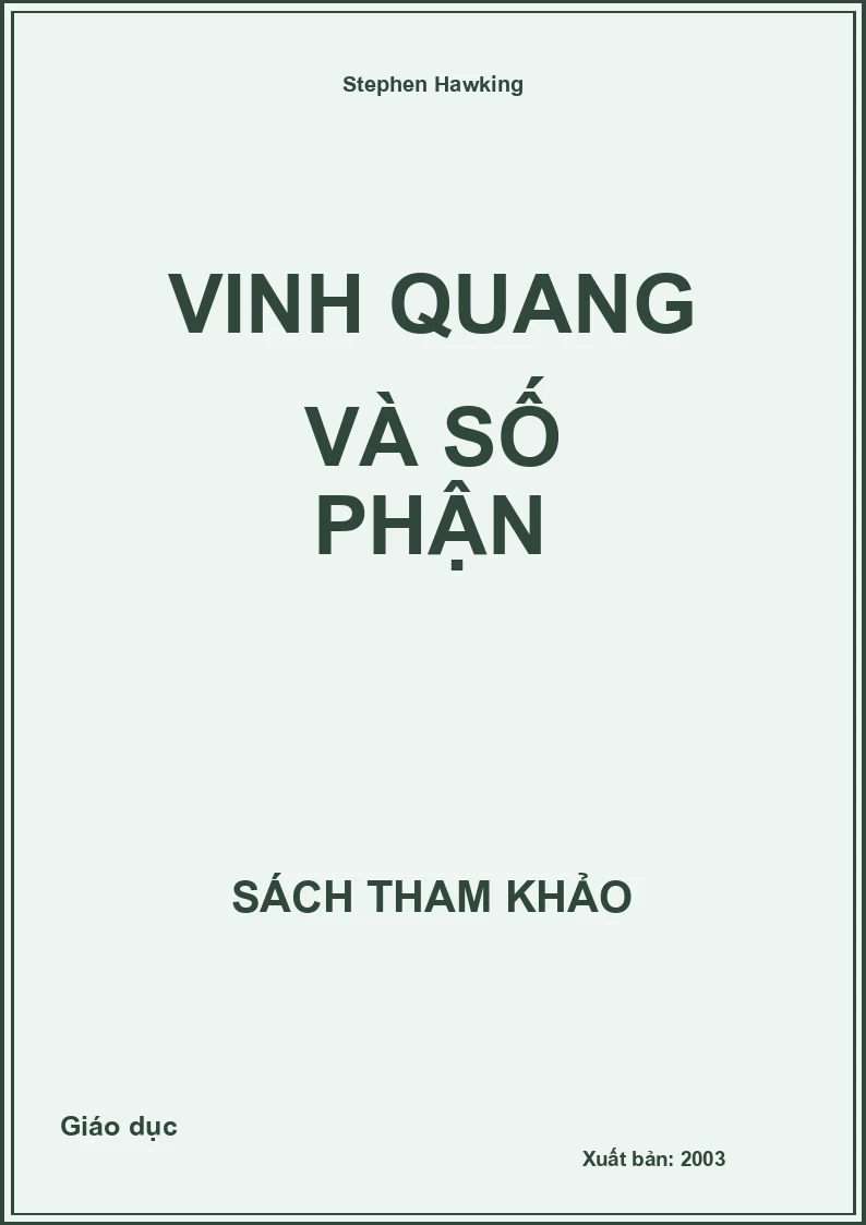 Vinh quang và số phận