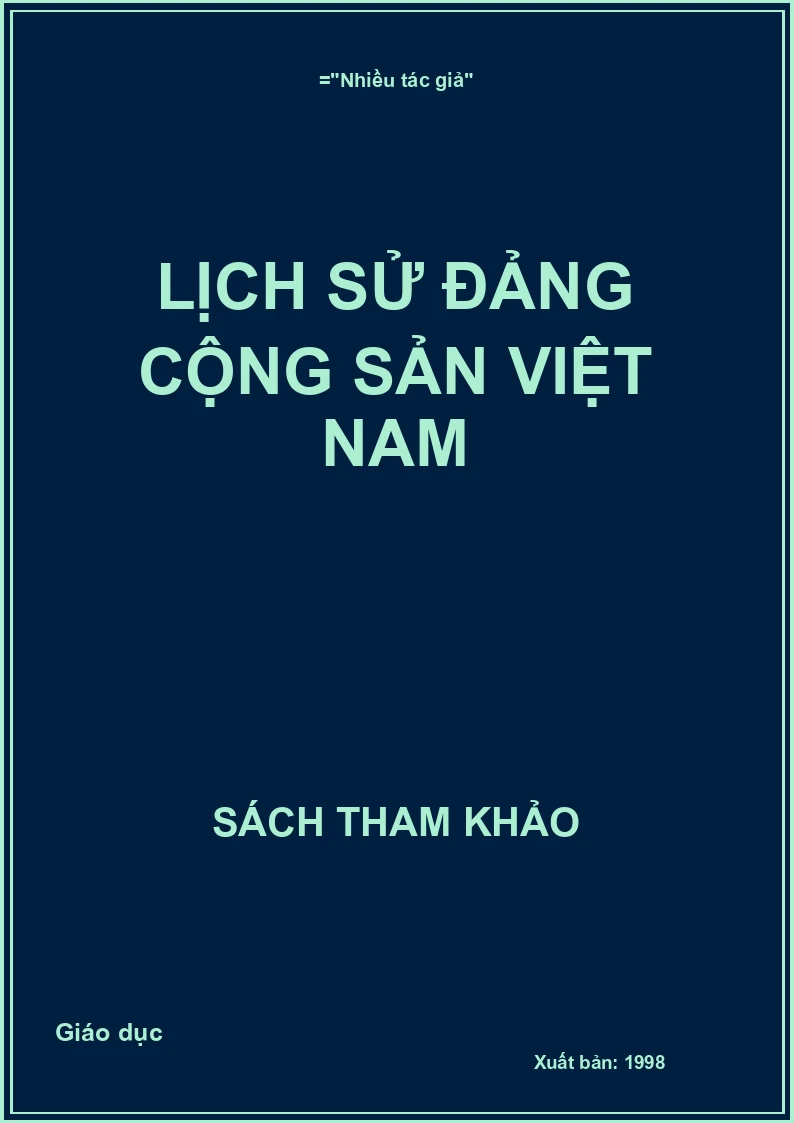 Lịch sử Đảng cộng sản Việt Nam