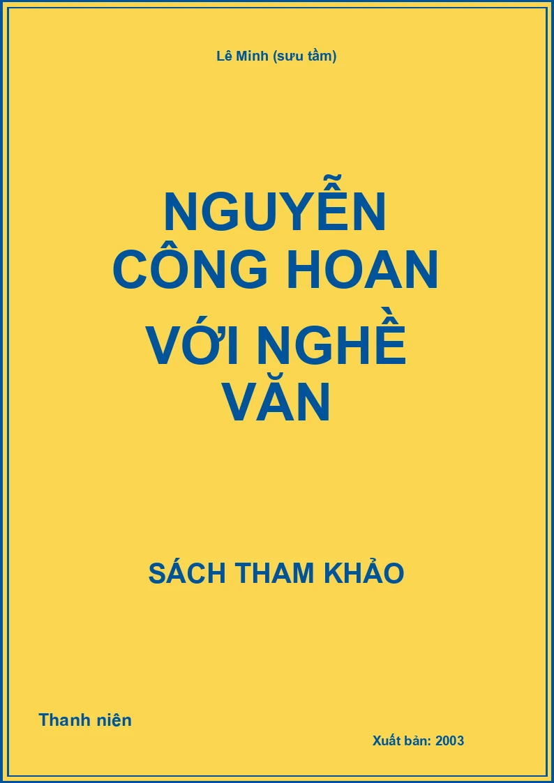 Nguyễn Công Hoan với nghề văn