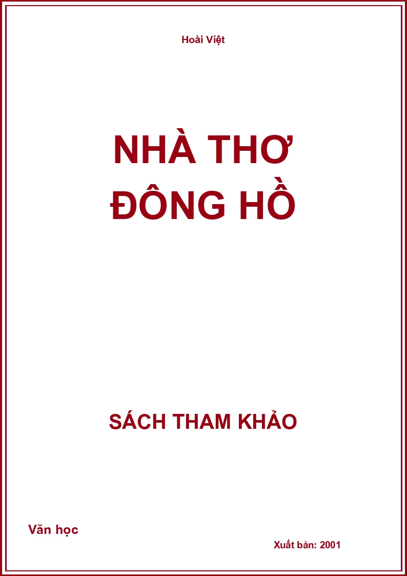 Nhà thơ Đông Hồ
