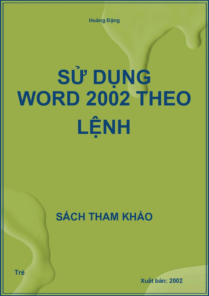 Sử dụng Word 2002 theo lệnh