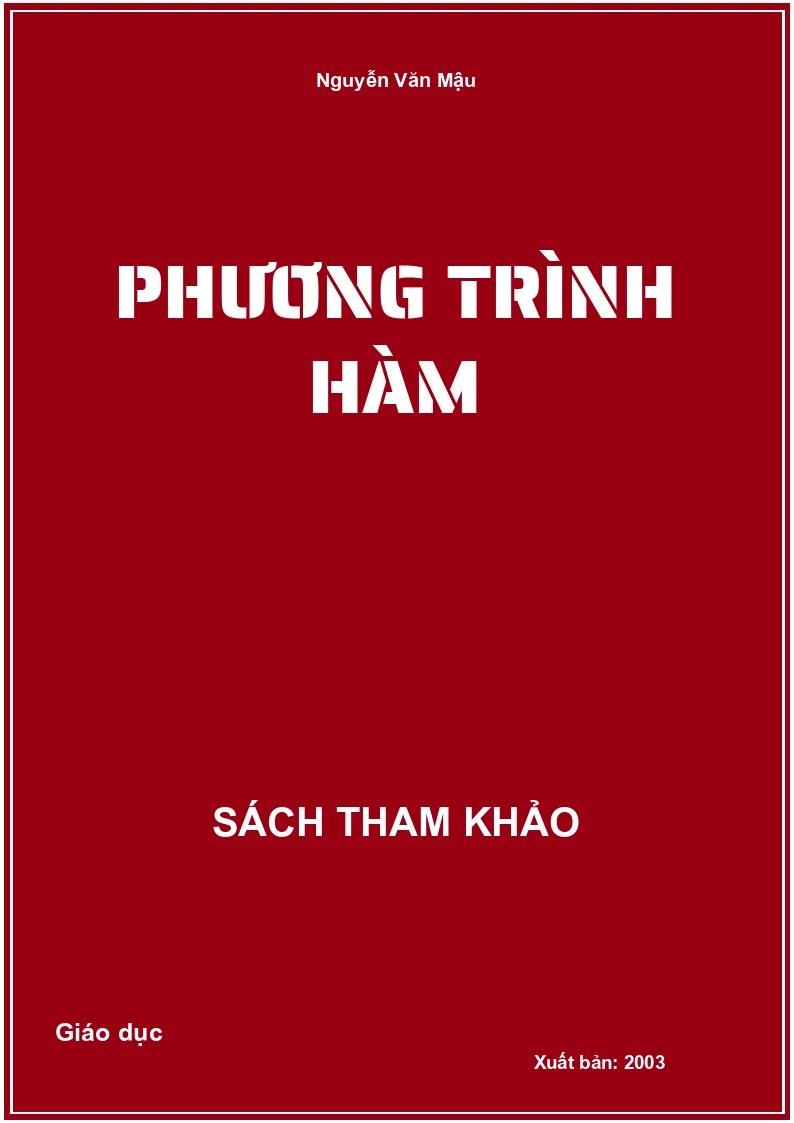 Phương trình hàm
