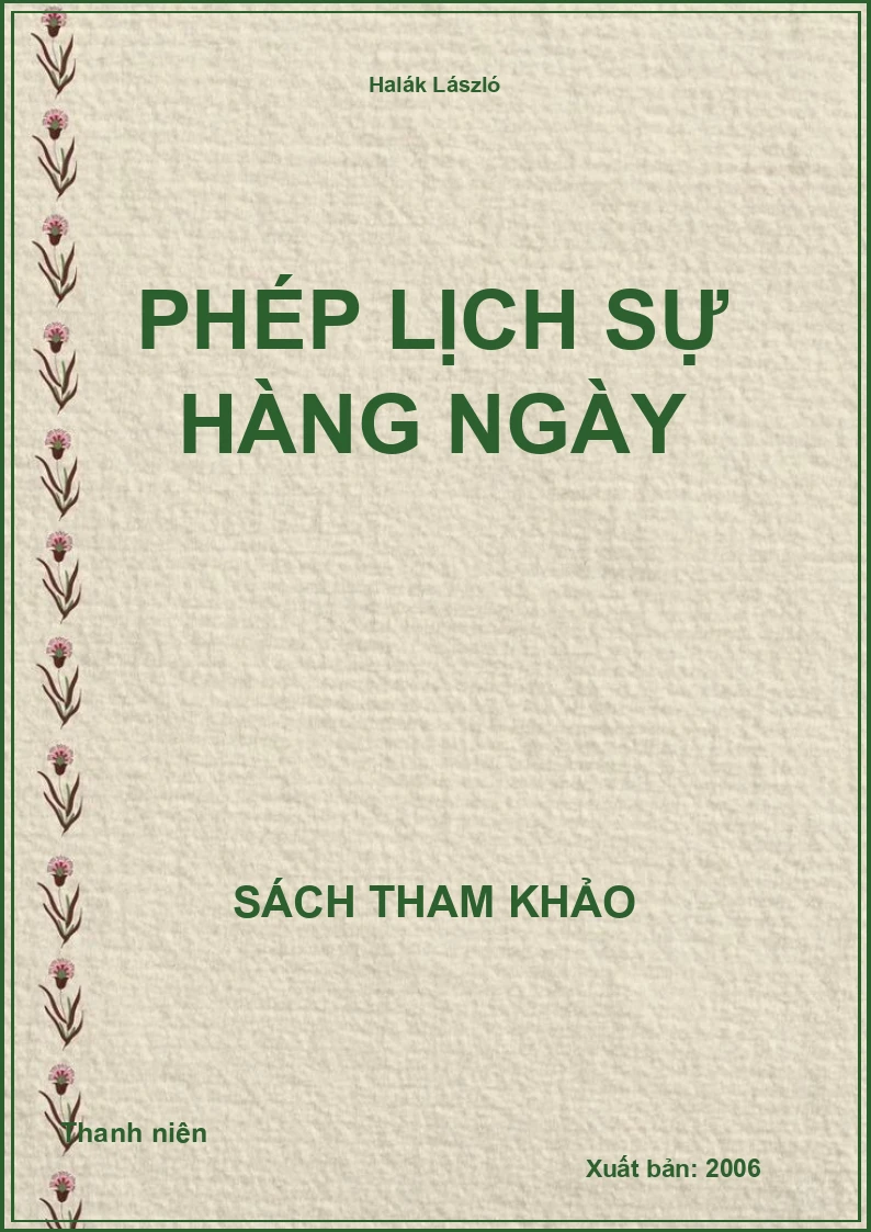Phép lịch sự hàng ngày