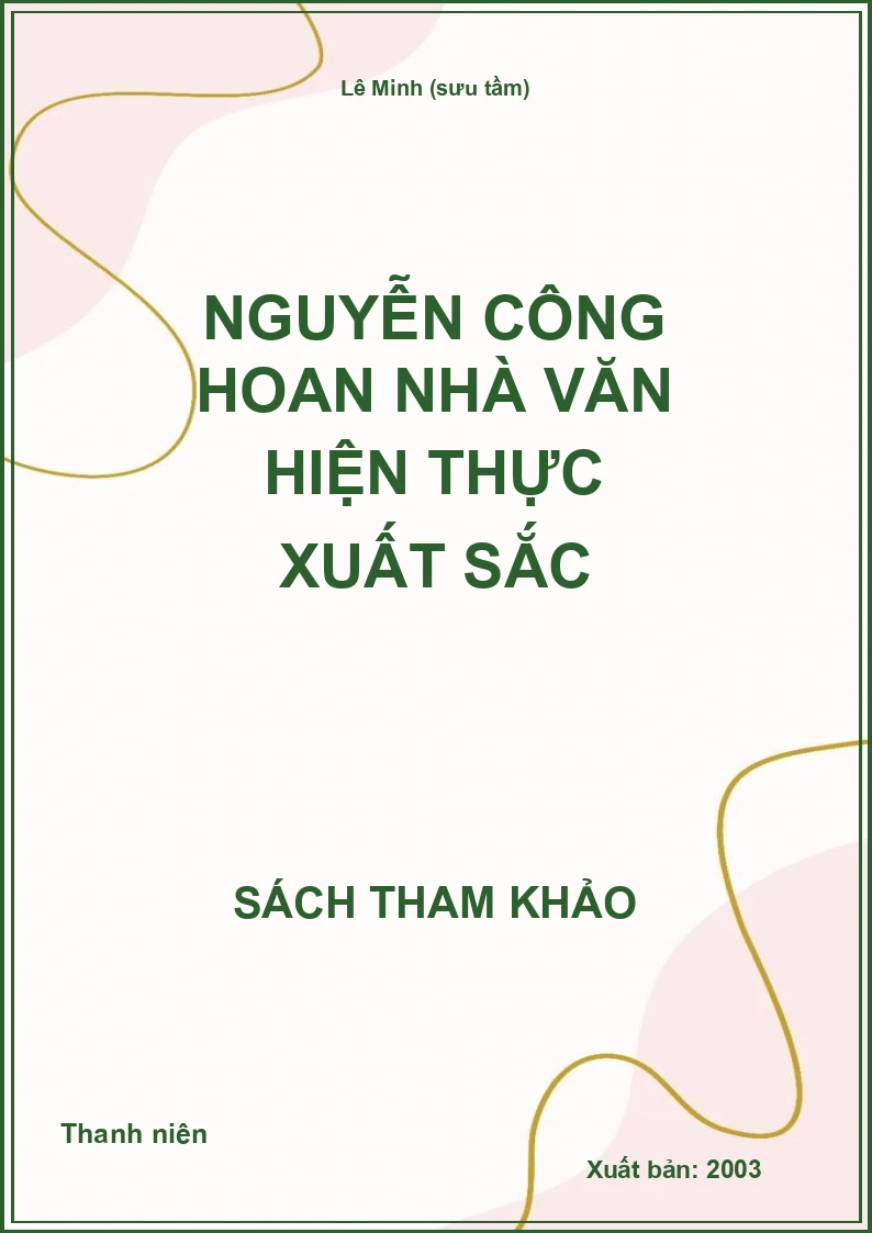 Nguyễn Công Hoan nhà văn hiện thực xuất sắc