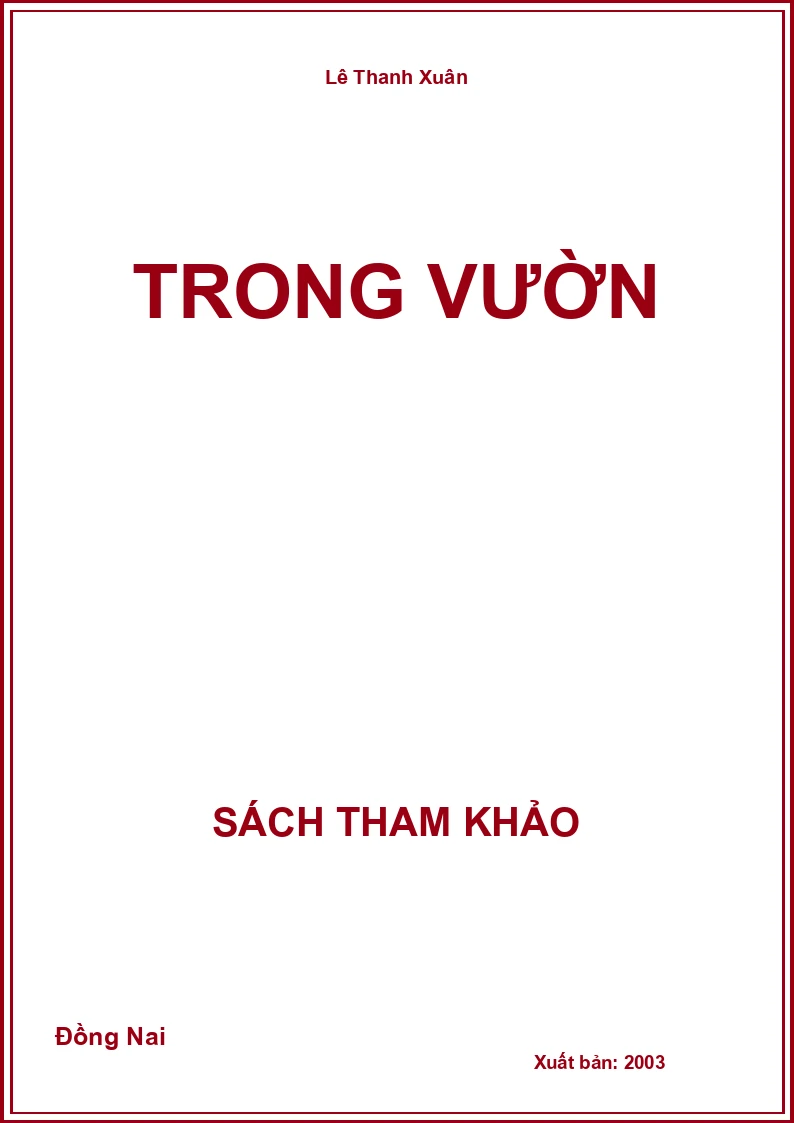 Trong vườn