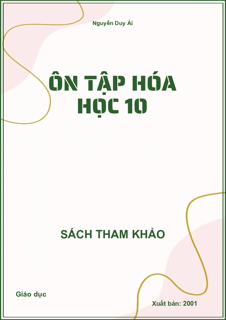 Ôn tập Hóa học 10