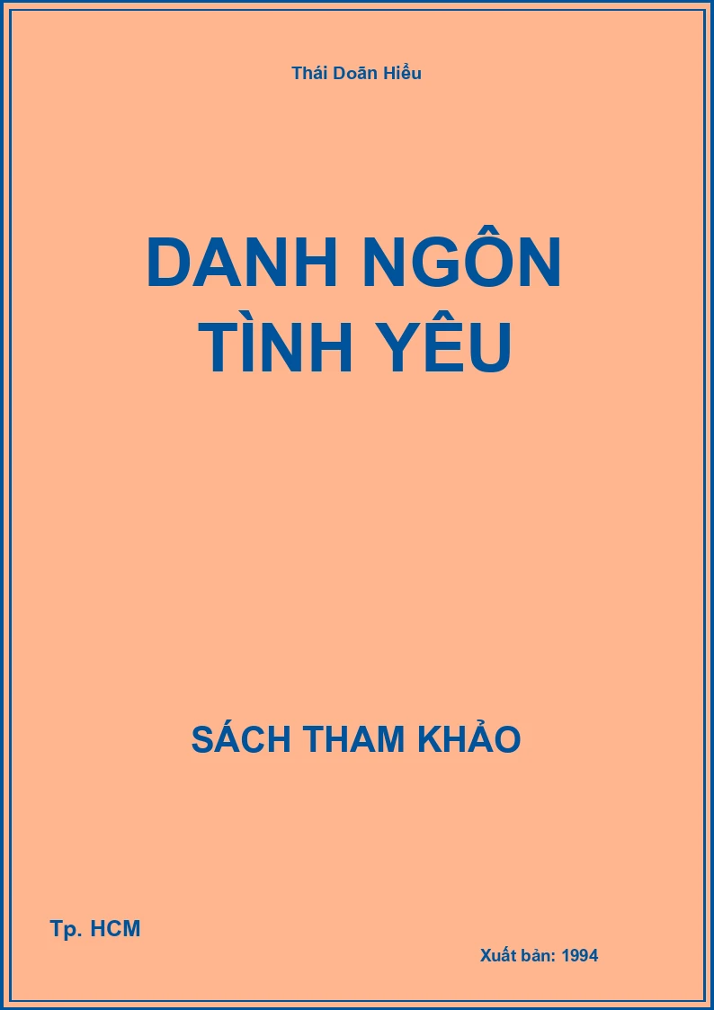 Danh ngôn tình yêu
