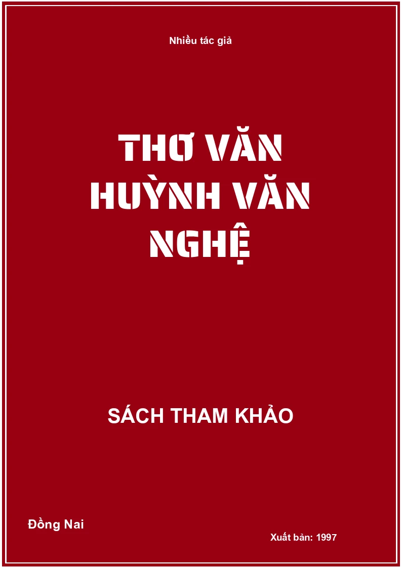 Thơ văn Huỳnh Văn Nghệ