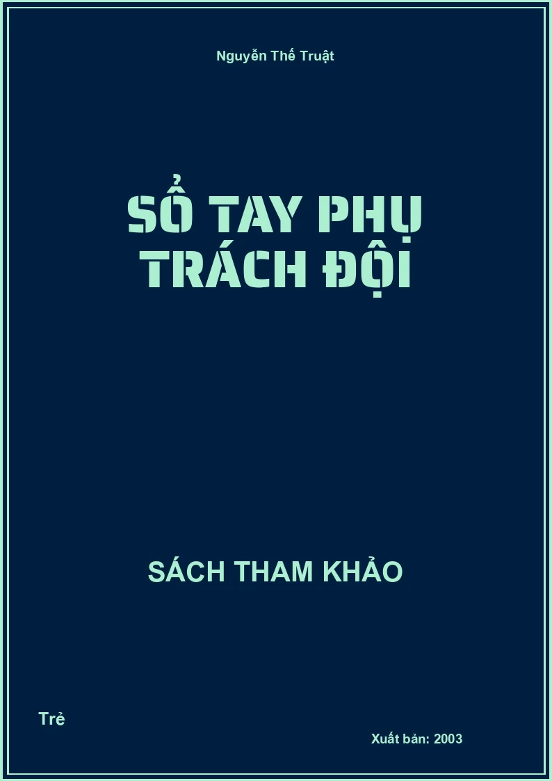 Sổ tay phụ trách đội