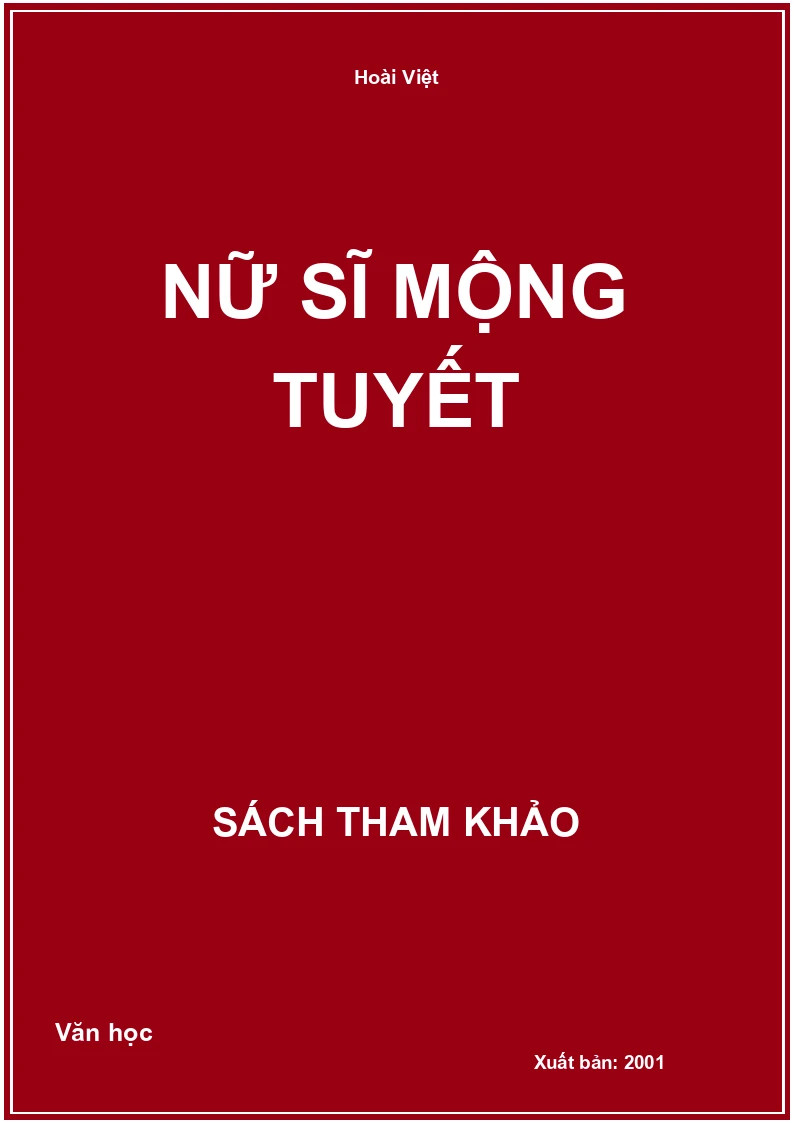 Nữ sĩ mộng tuyết