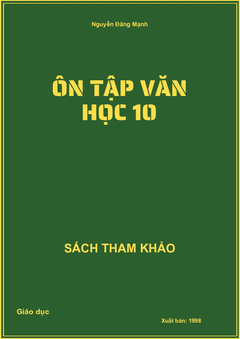 Ôn tập văn học 10