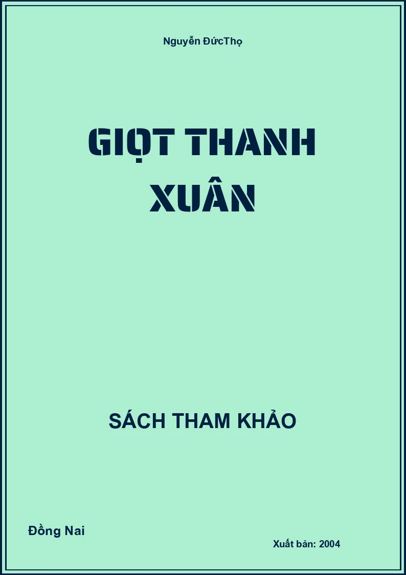 Giọt thanh xuân