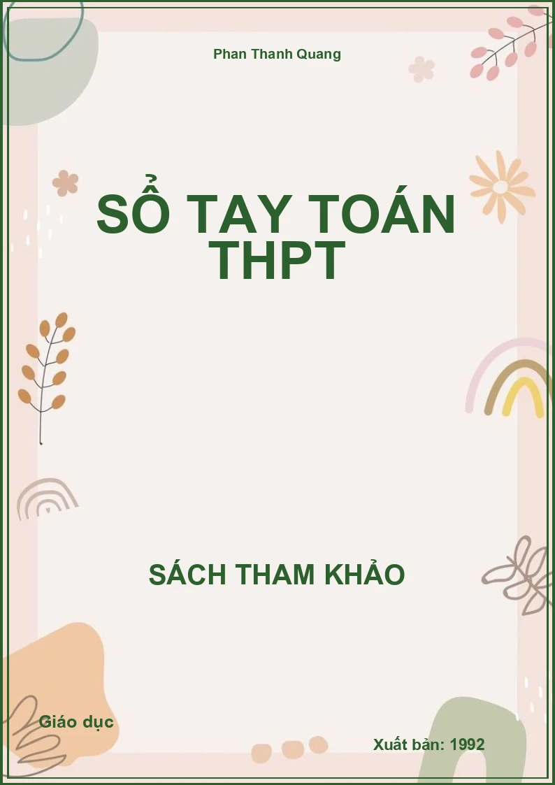 Sổ tay Toán THPT