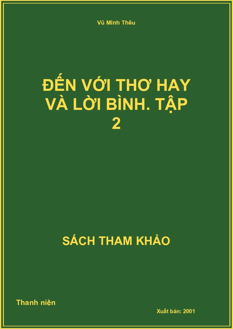 Đến với thơ hay và lời bình. Tập 2