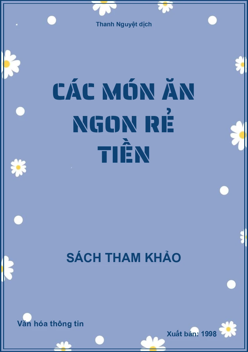 Các món ăn ngon rẻ tiền