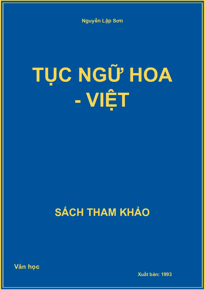 Tục ngữ Hoa - Việt