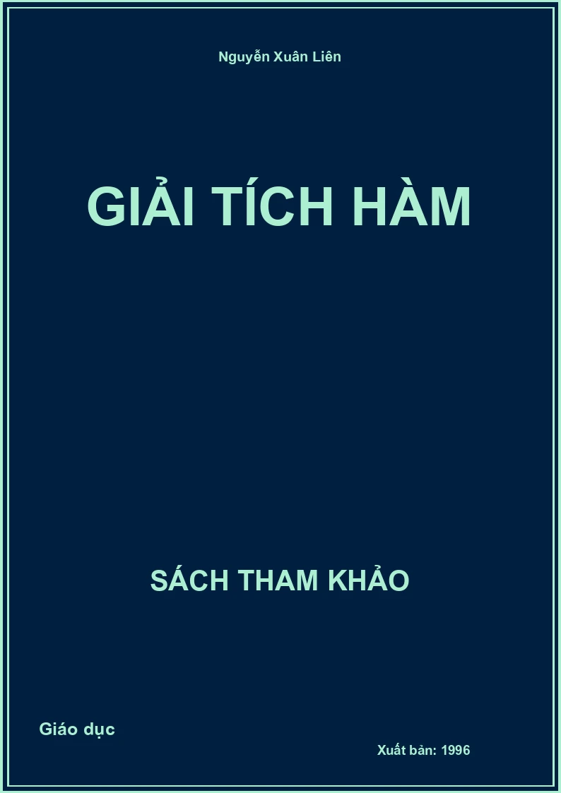 Giải tích hàm