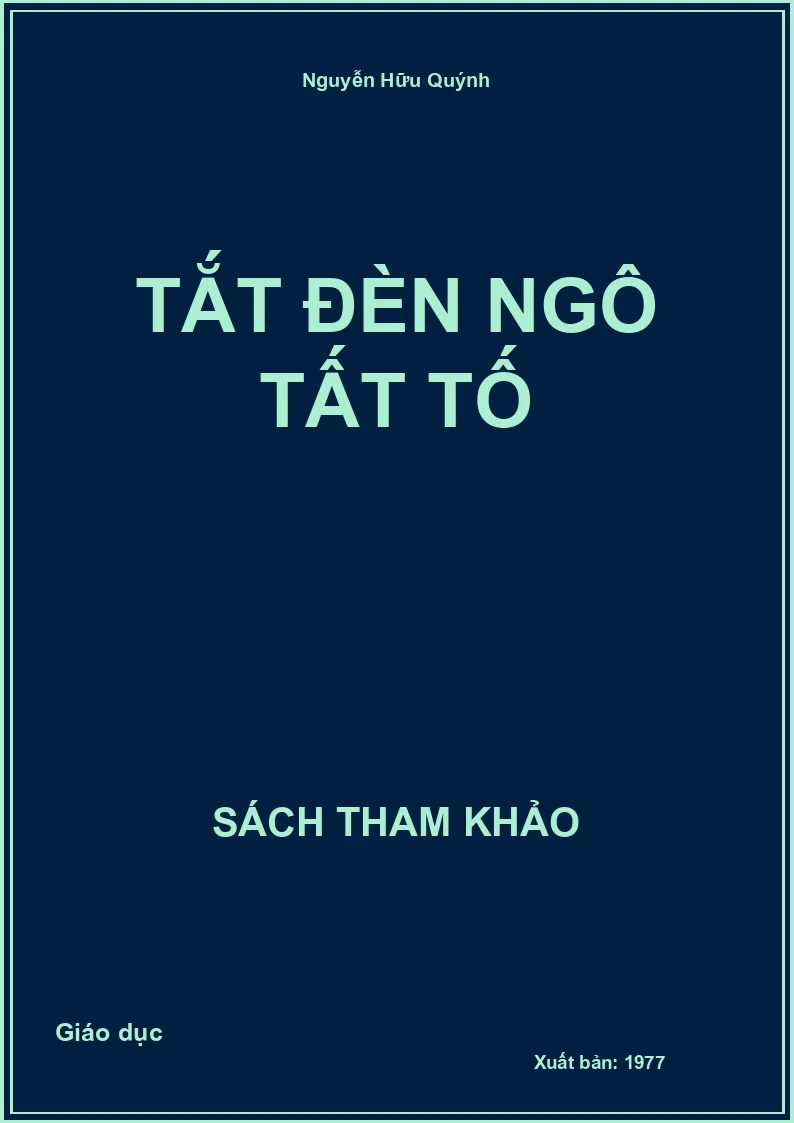 Tắt đèn Ngô Tất Tố