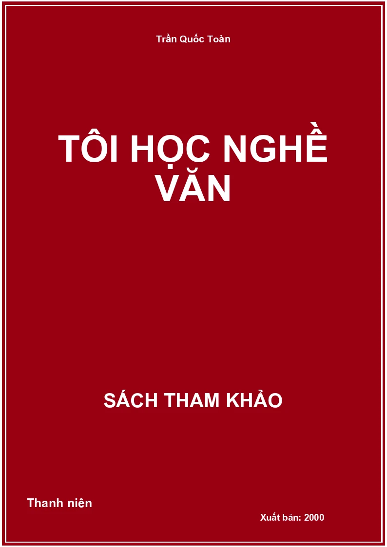 Tôi học nghề văn