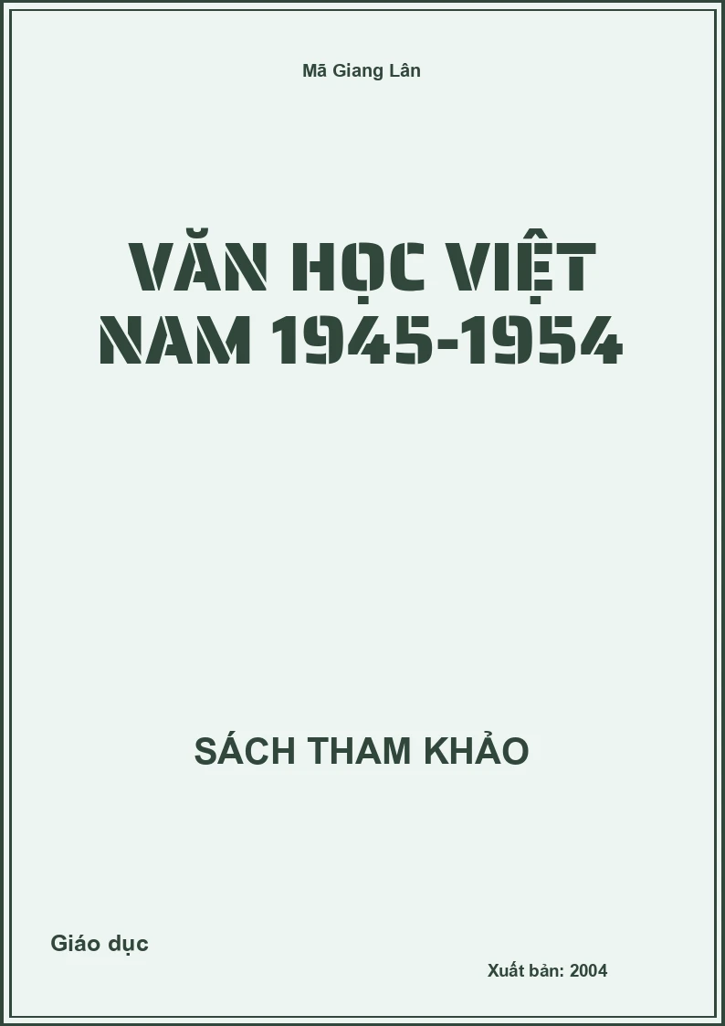 Văn học Việt Nam 1945-1954