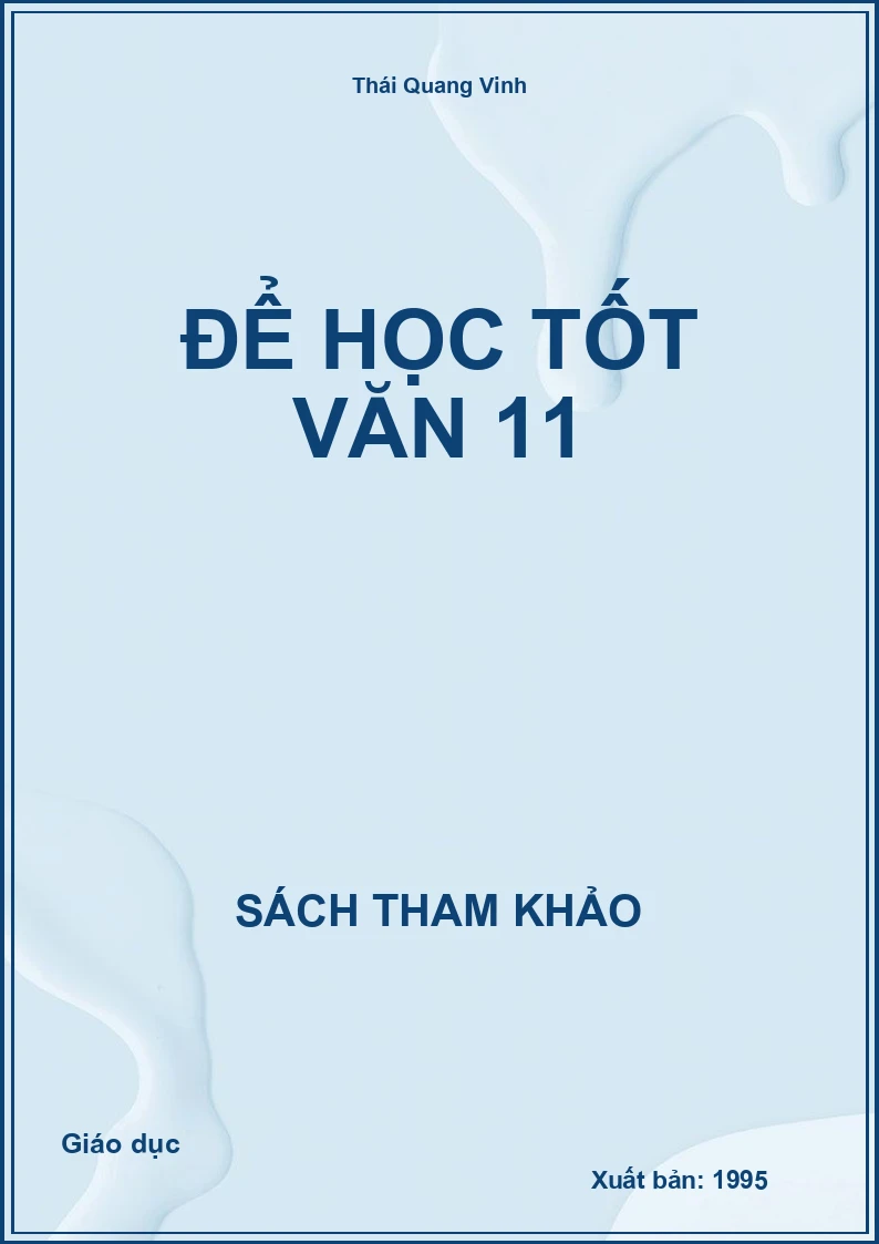 Để học tốt văn 11