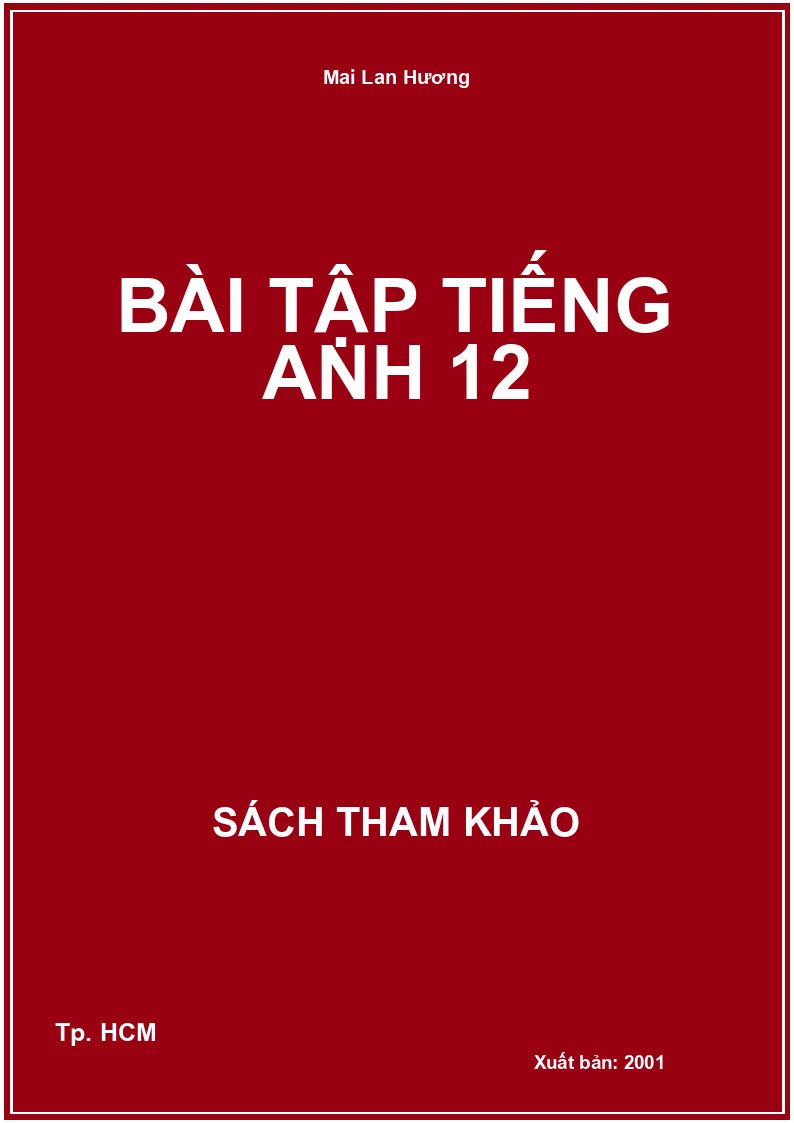Bài tập tiếng Anh 12