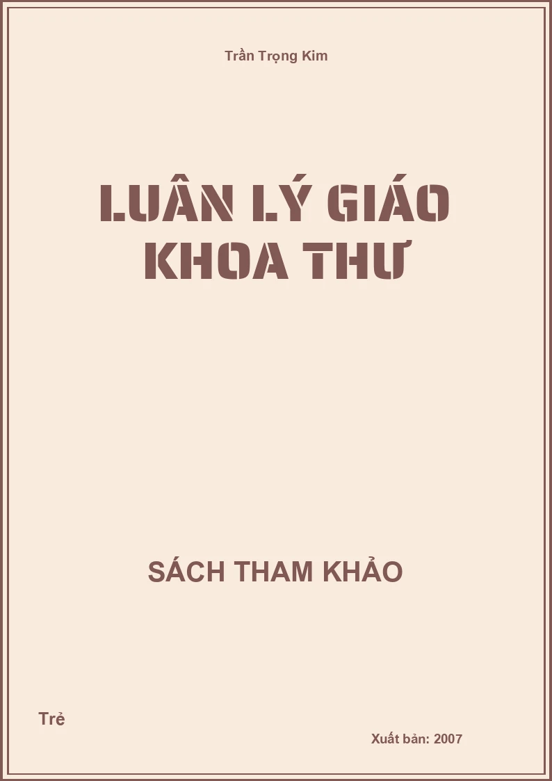 Luân lý giáo khoa thư