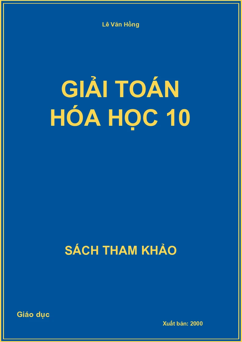 Giải toán Hóa học 10