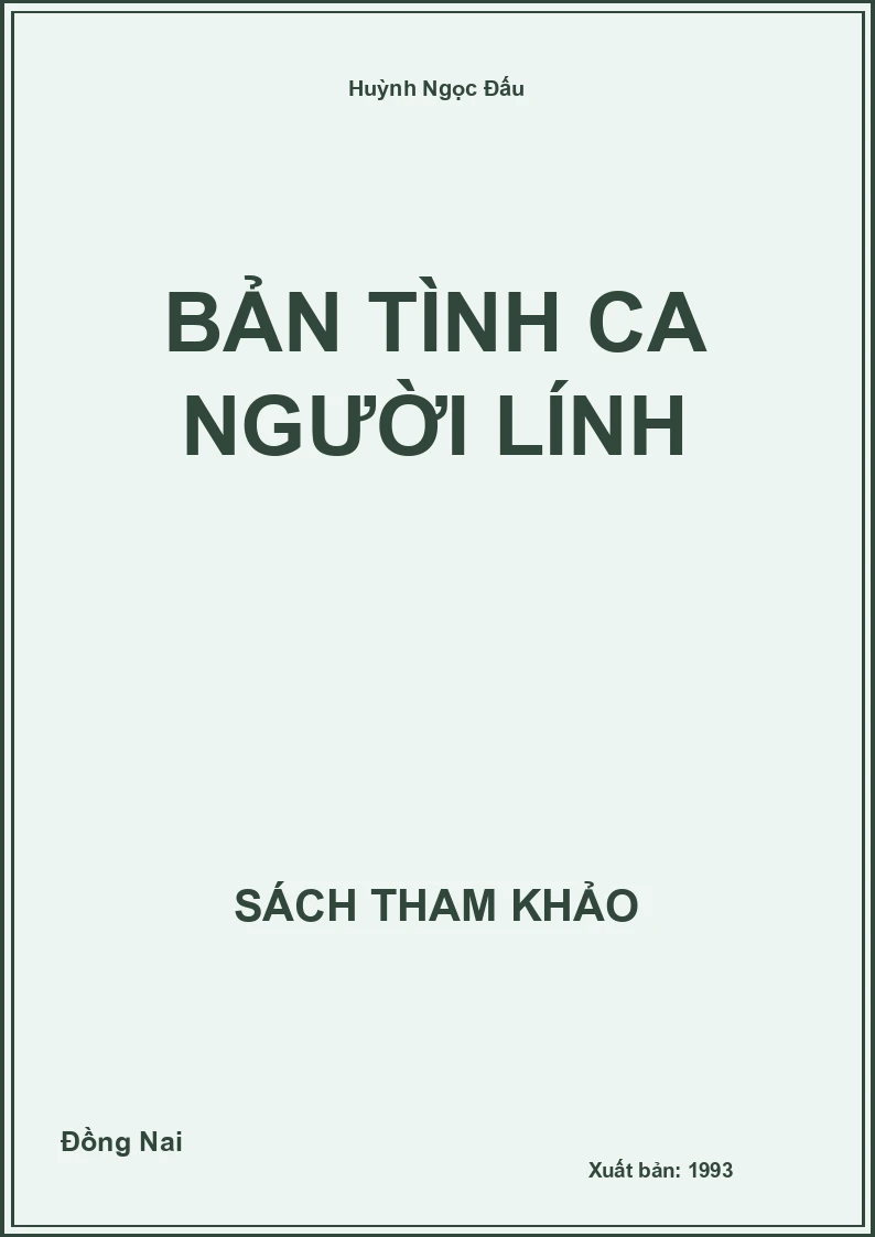 Bản tình ca người lính