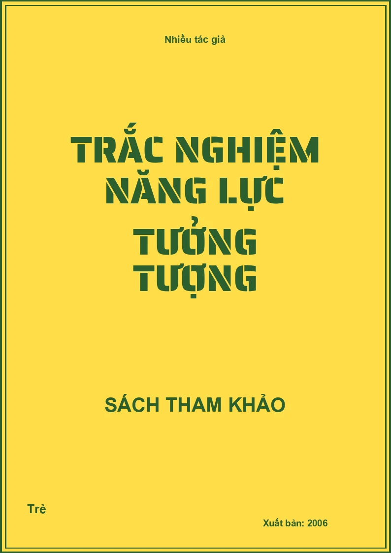 Trắc nghiệm năng lực tưởng tượng