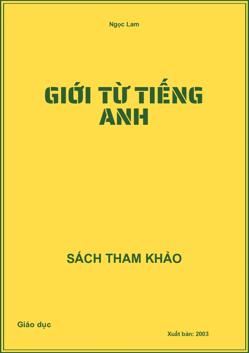 Giới từ tiếng Anh