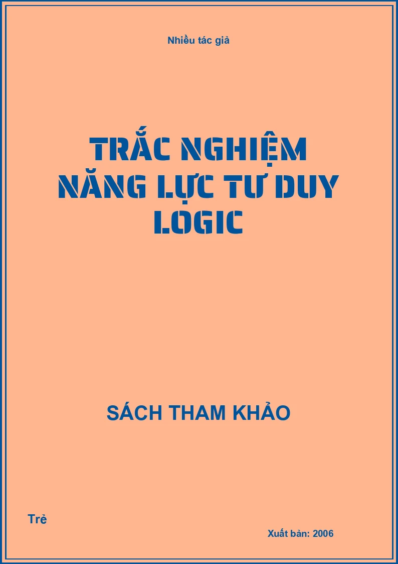 Trắc nghiệm năng lực tư duy logic