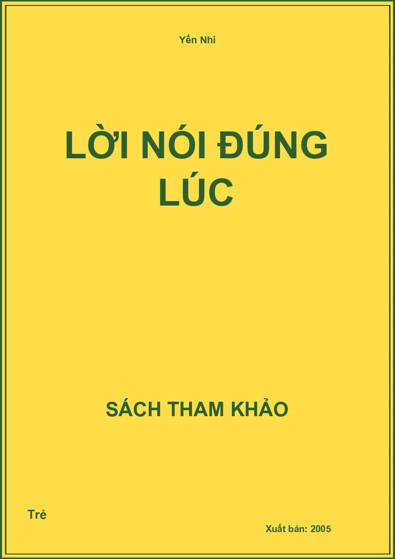 Lời nói đúng lúc