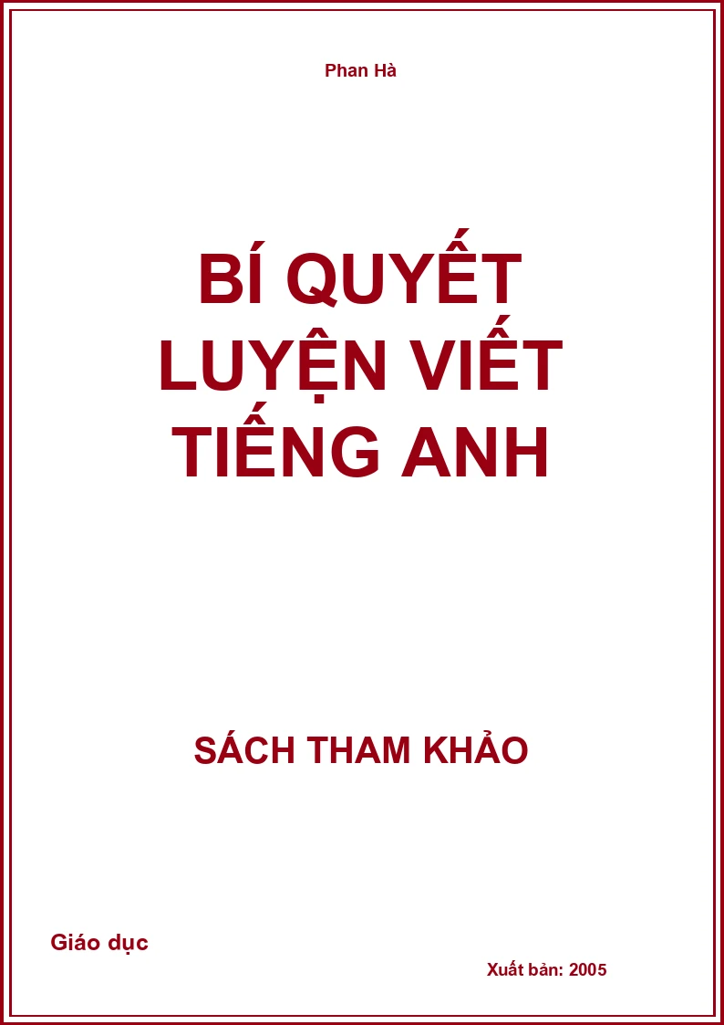 Bí quyết luyện viết tiếng Anh