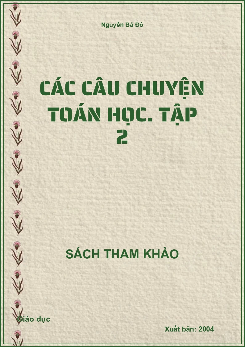 Các câu chuyện Toán học. Tập 2