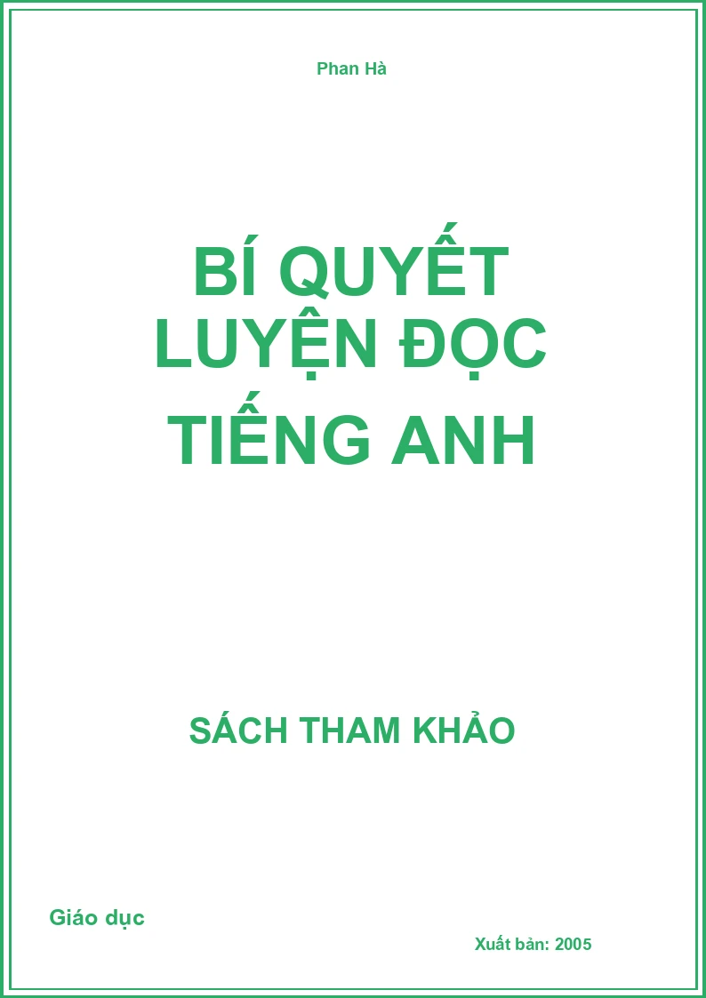 Bí quyết luyện đọc tiếng Anh