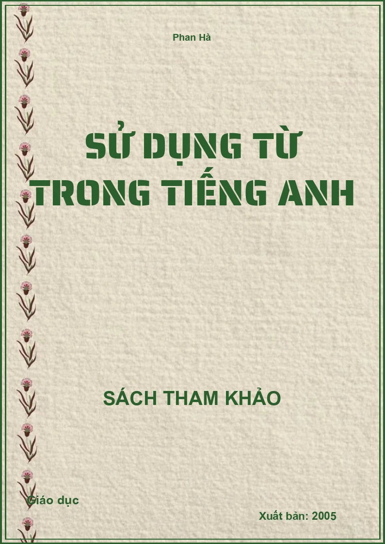Sử dụng từ trong tiếng Anh