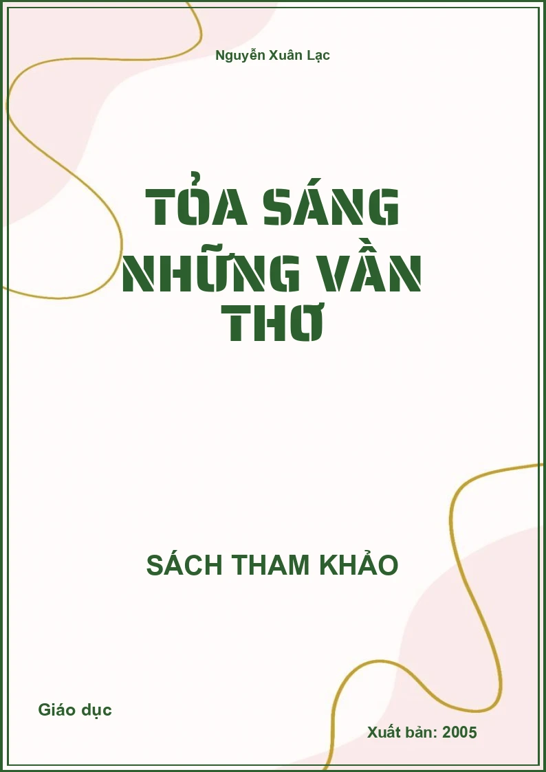 Tỏa sáng những vần thơ