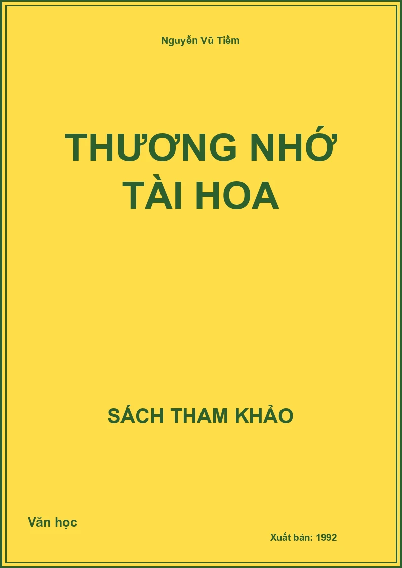 Thương nhớ tài hoa