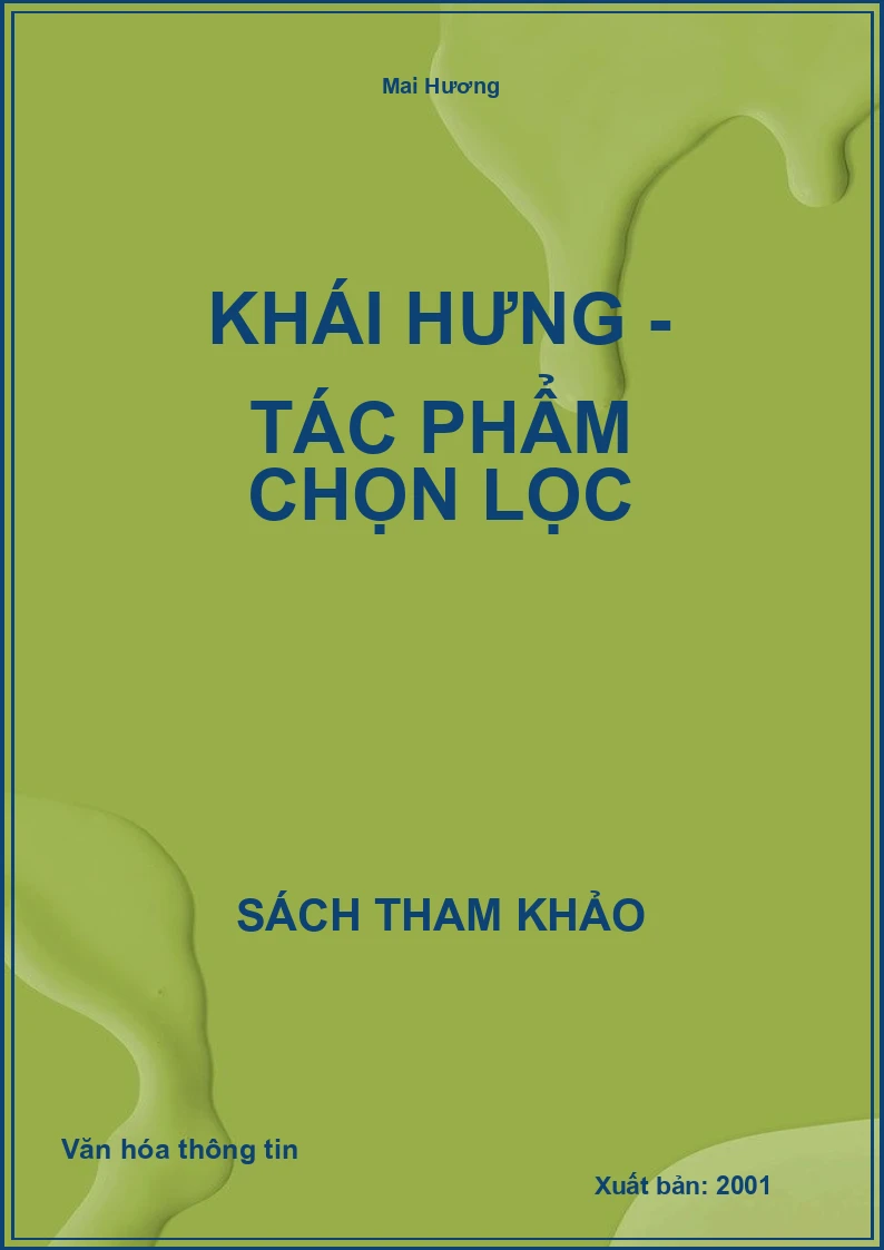 Khái Hưng - Tác phẩm chọn lọc