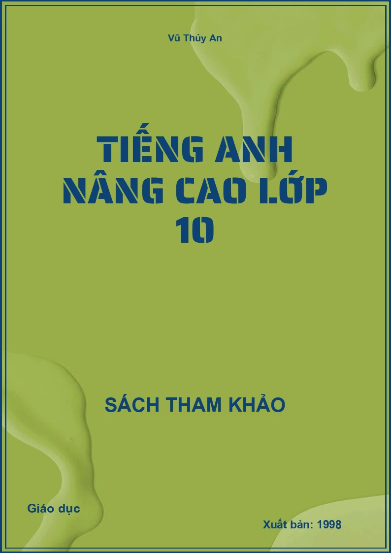 Tiếng Anh nâng cao lớp 10