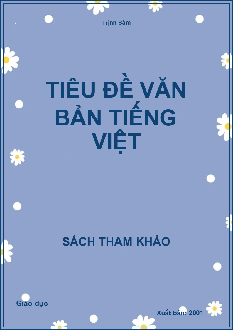 Tiêu đề văn bản tiếng Việt